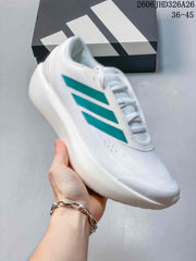 adidas Supernova Rise 3 White Running Shoes with Teal Stripes