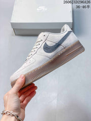 Nike Air Force 1 ’07 Low-Top Sneakers in White and Gray