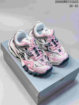 Balenciaga Track 2 Sneakers in White, Pink and Gray