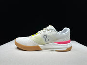 On THE ROGER Advantage Pro Tennis Shoes White Beige Pink