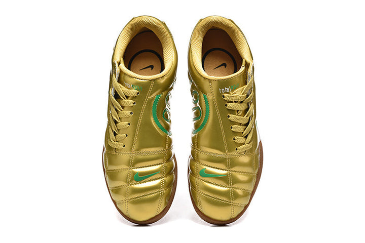 Nike Total90 Indoor Soccer Shoes Gold Green