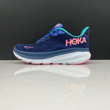 HOKA Clifton 9 Running Shoes in Navy and Light Blue