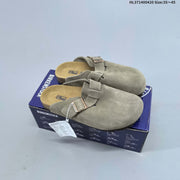 Birkenstock Boston VL Suede Clogs with Adjustable Buckle