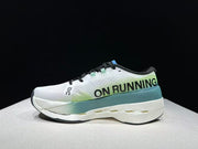 On Cloudboom Max Running Shoes, White and Green