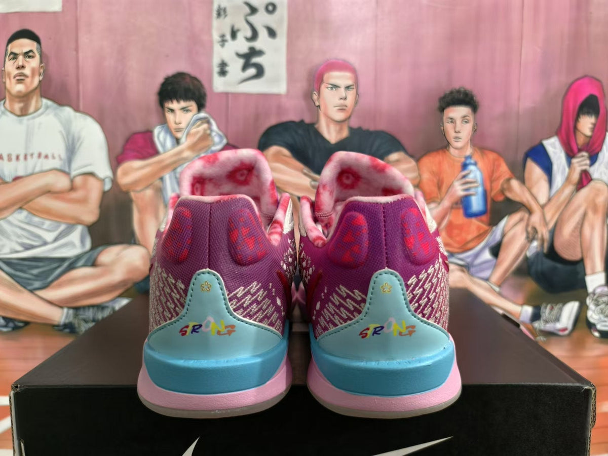 Nike Smiley Basketball Shoes in Purple, Pink and Blue
