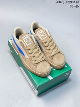 PUMA BMW MMS Suede XL Sneakers Tan and Blue 2607JDD293A13