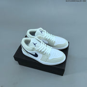 Nike Air Jordan 1 Low Sneakers, White and Color-Accent Styles