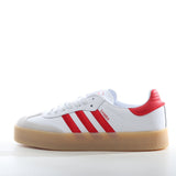 adidas Samba Platform Sneakers White Red Gum Sole