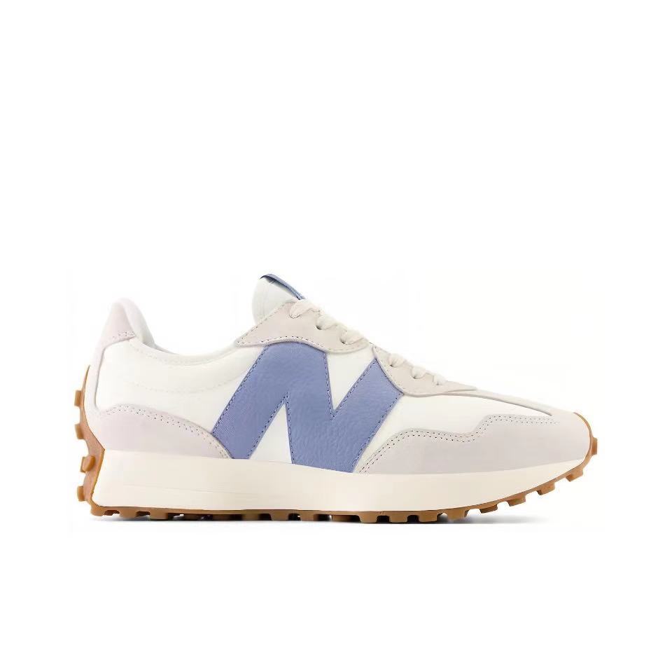 New Balance U327LU Sneakers, Cream and Blue