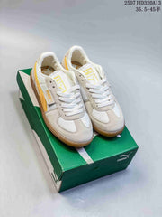 PUMA Palermo Leather Sneakers White Yellow Gum 2507JJD320A13