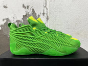 Adidas Green Basketball Sneakers with Yellow Accents