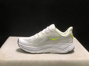 HOKA Challenger 8 Trail Running Shoes, White and Lime