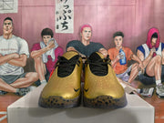 Nike Basketball Shoes in Metallic Gold and Black
