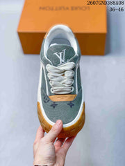 Louis Vuitton Tilted Low-Top Sneakers in Green Monogram