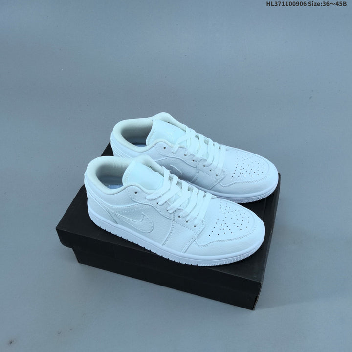 Jordan 1 Low OG Sneakers, White Multi-Color, 553558-146