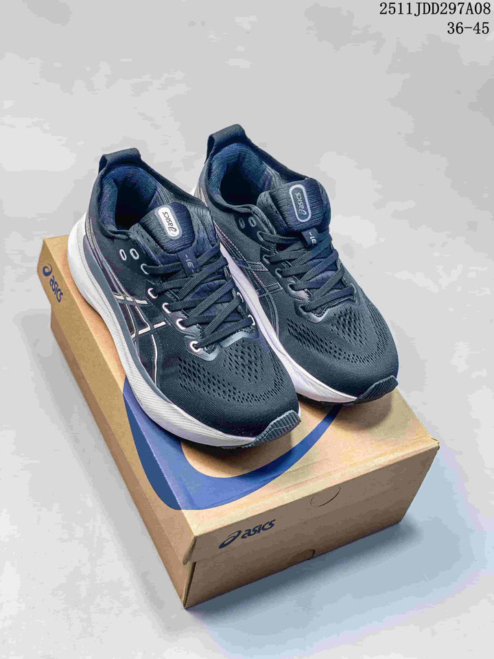Asics GEL-KAYANO Running Shoes Black White 2511JDD297A08