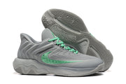 Nike 885-8 Gray Green Basketball Sneakers