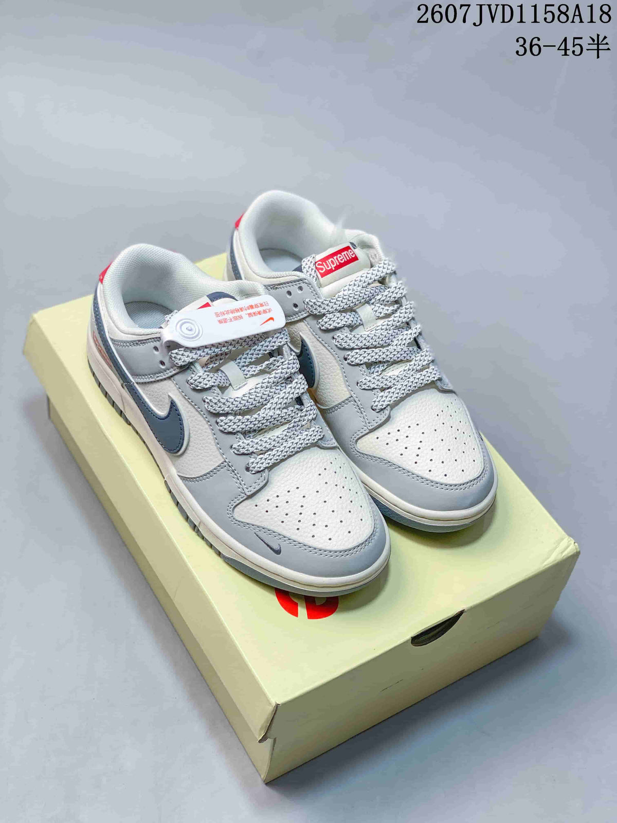 Nike SB Dunk Low Gray Multi-Color Custom Style 2607JVD1158A18