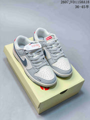 Nike SB Dunk Low Gray Multi-Color Custom Style 2607JVD1158A18