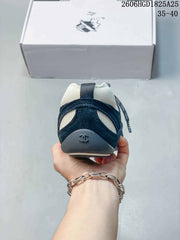 Chanel Black and White Low-Top Trainer