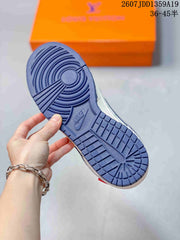 Jordan Air Jordan 1 Low Sneakers White and Navy