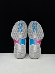 On The Roger Pro Fire Clay White Court Sneakers