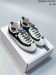 Chanel Black and White Low-Top Sneakers 2606HGD1825A25