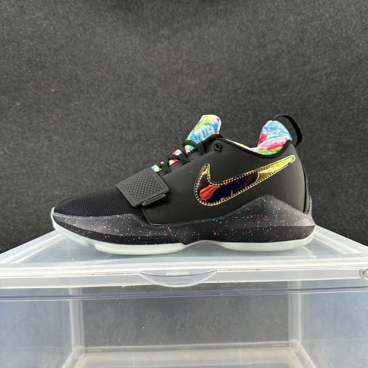 Nike Black Multicolor Basketball Shoes