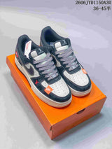 Nike Air Force 1 '07 Low Black and White Graffiti Sneakers