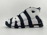 Nike Air More Uptempo Sneakers White and Navy 414962-104
