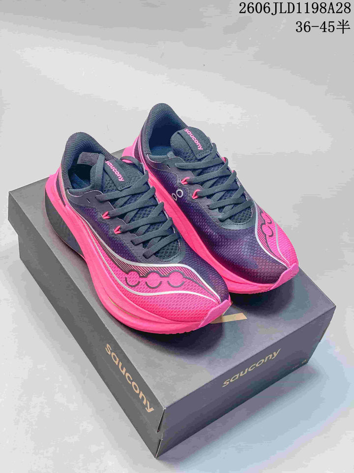 Saucony Endorphin Speed 5 Running Shoes, Navy and Pink