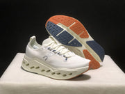 On Cloudsurfer Max Ivory Steel Grey Running Shoes
