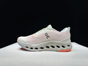 On Cloudsurfer Trail 2 Trail Running Shoes, Ivory and Coral
