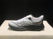 HOKA Speedgoat 5 Trail Running Shoes White Gray