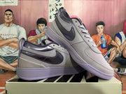 Nike Dunk Low Sneakers in Gray and Purple