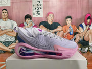 Pink and Lavender Basketball Sneakers
