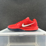 Nike Red and White Basketball Sneakers