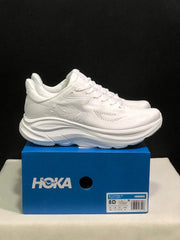 HOKA Clifton 10 White Running Shoes