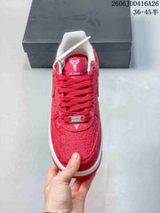 Nike Air Force 1 '07 Low Red Patterned Sneakers
