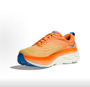 HOKA Bondi 8 Running Shoes in Orange and Blue