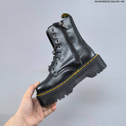 Dr. Martens Black Platform Lace-Up Ankle Boots