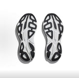 HOKA Bondi 8 White and Black Running Shoes