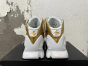 Nike Zoom 2K5 White and Metallic Gold Basketball Shoes