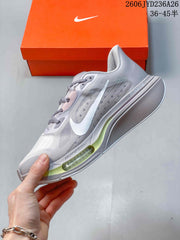 Nike Pegasus Plus Running Shoes, Silver and White