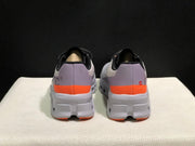 On Cloudmonster Sneakers in Foggy White and Orange