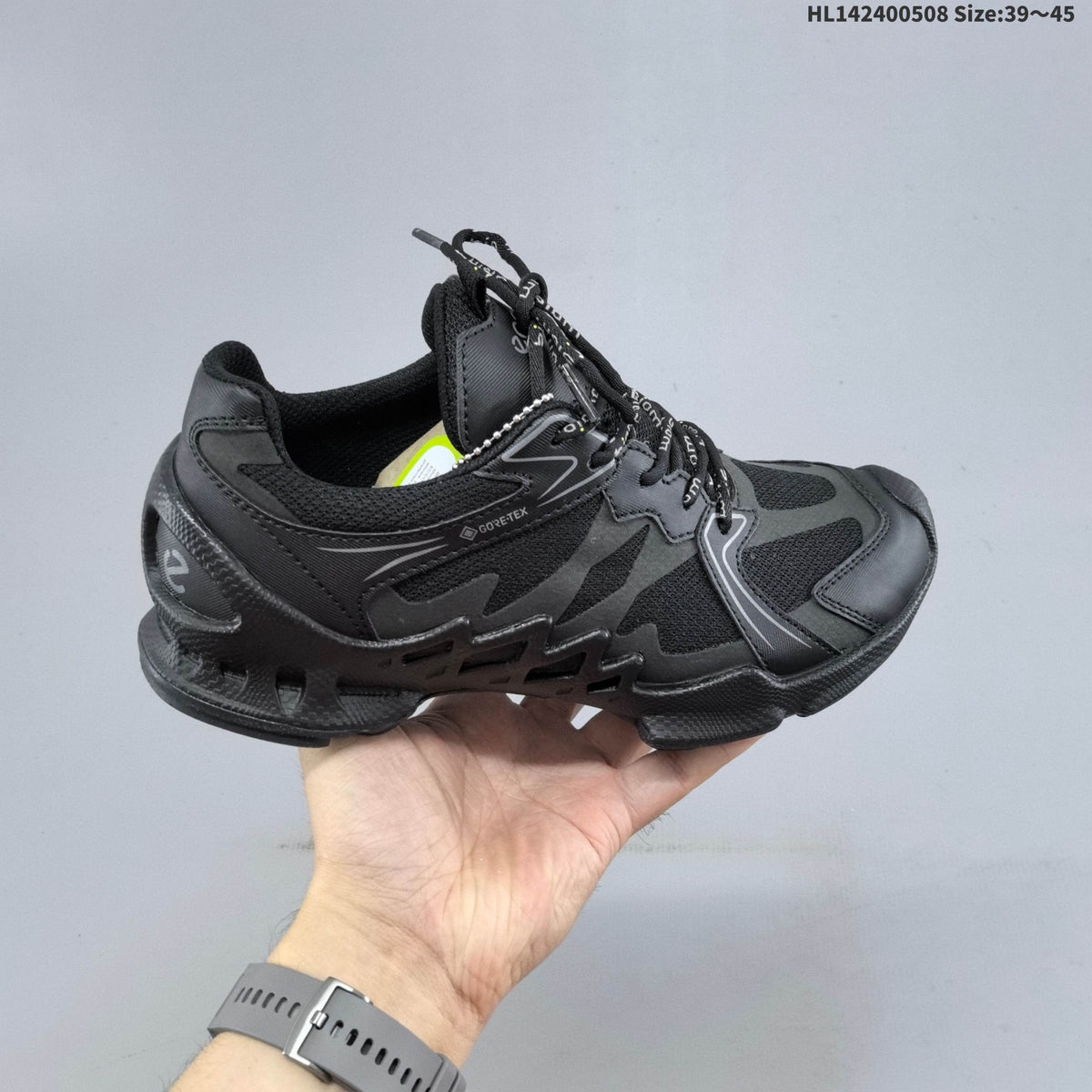 ECCO Men's Black BOA Lace-Up Sneakers HL142400508