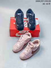Nike Classic Cortez Low-Top Sneakers in Black or Pink