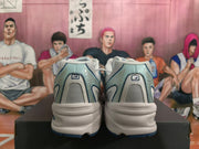 New Balance 740 White and Blue Sneakers