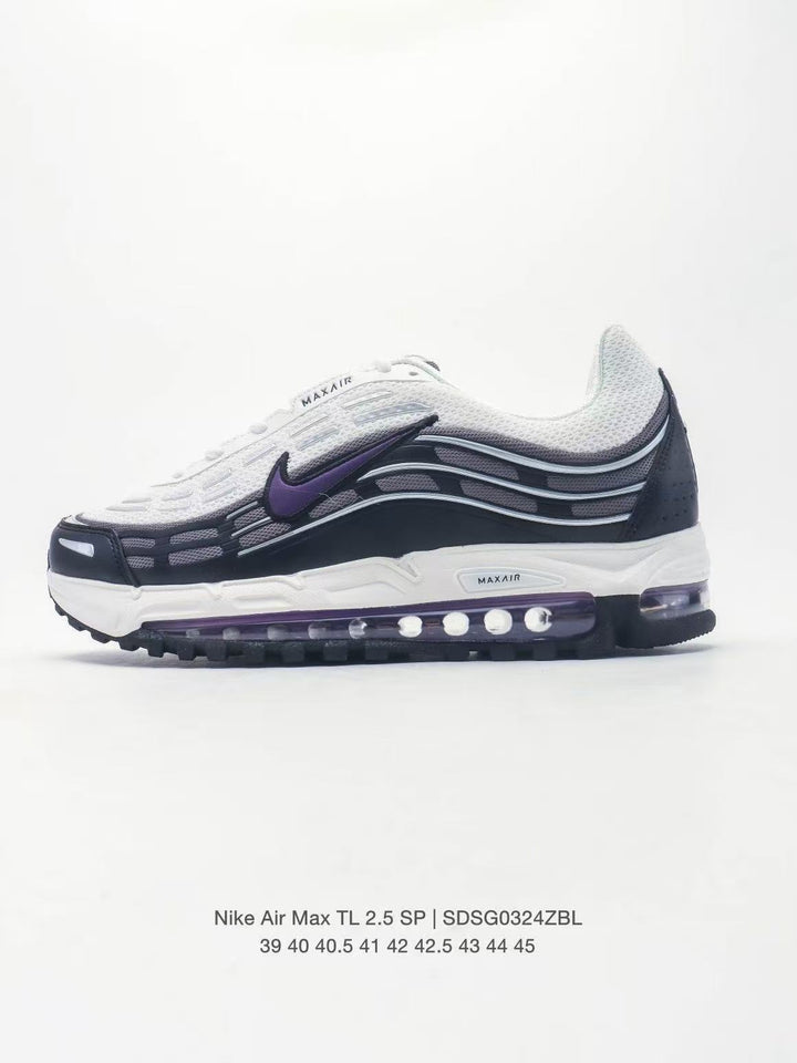 Nike Air Max TL 2.5 SP White Purple Sneakers SDSG0324ZBL