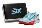 Nike GT Cut 3 Basketball Shoes Aqua Red Smiley